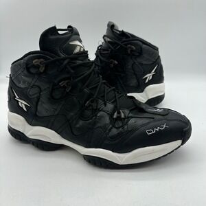 Reebok 4-41080A Mens 15.5 Black RA709 PYE Leather Lightning DMX Basketball Shoes